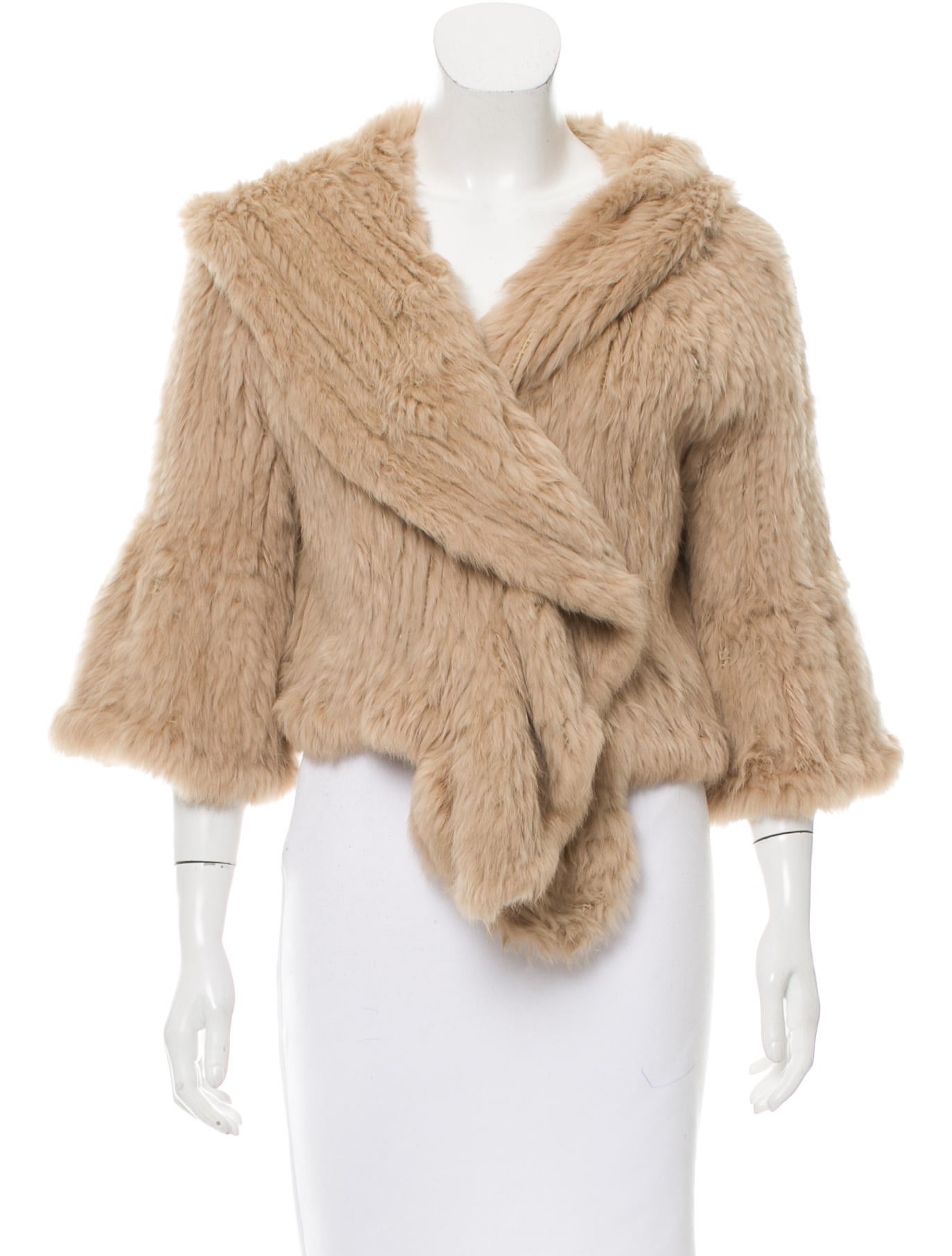 Knitted fur jacket Knitted Mink Fur Long Coat. Real Genuine Mink Fur Long Coat. Rabbit: The main breed in the rabbit fur farming industry, is the Rex rabbit. Fur is a synonym for hair, used more in reference to non-huma.