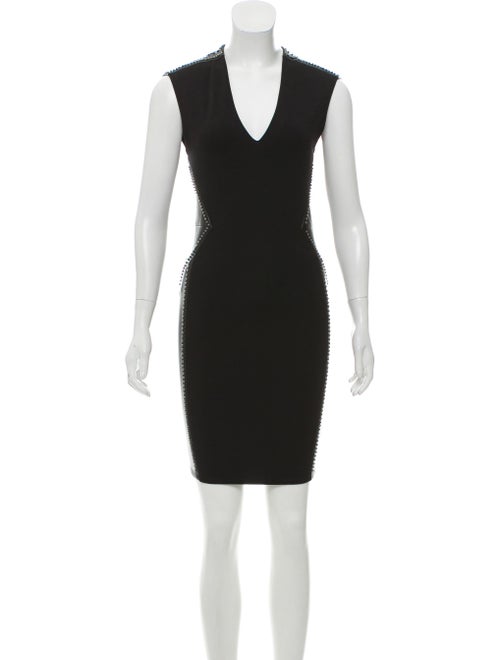 Haute Hippie Studded Mini Dress Black
