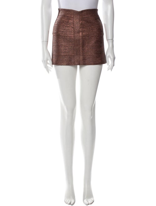 Haute Hippie Mini Skirt w/ Tags Metallic