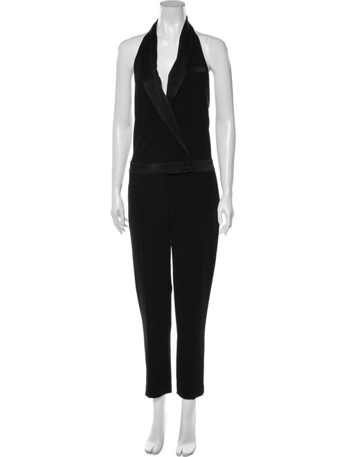 Haute Hippie Silk Halterneck Jumpsuit Black