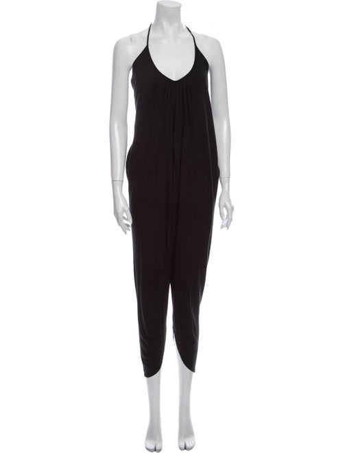 Haute Hippie Scoop Neck Jumpsuit Black