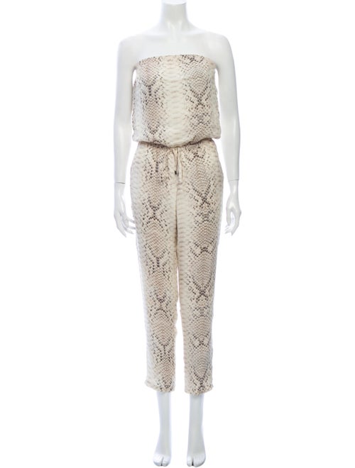 Haute Hippie Silk Animal Print Jumpsuit