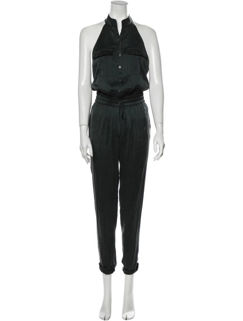 Haute Hippie Silk Halterneck Jumpsuit w/ Tags Gree