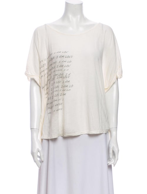 Haute Hippie Graphic Print Scoop Neck T-Shirt