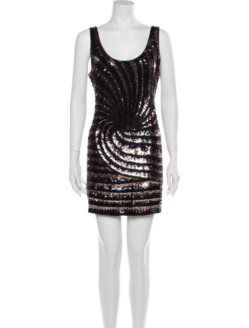 Haute Hippie Silk Mini Dress Black