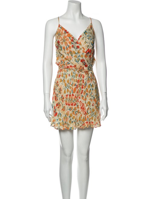 Haute Hippie Silk Mini Dress Orange