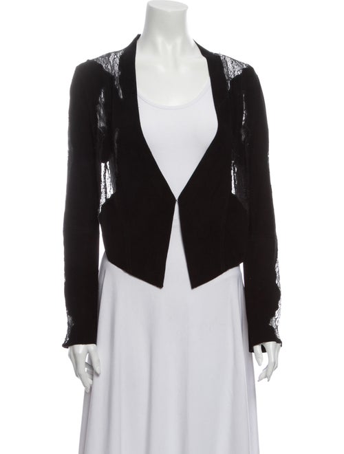 Haute Hippie Suede Evening Jacket Black