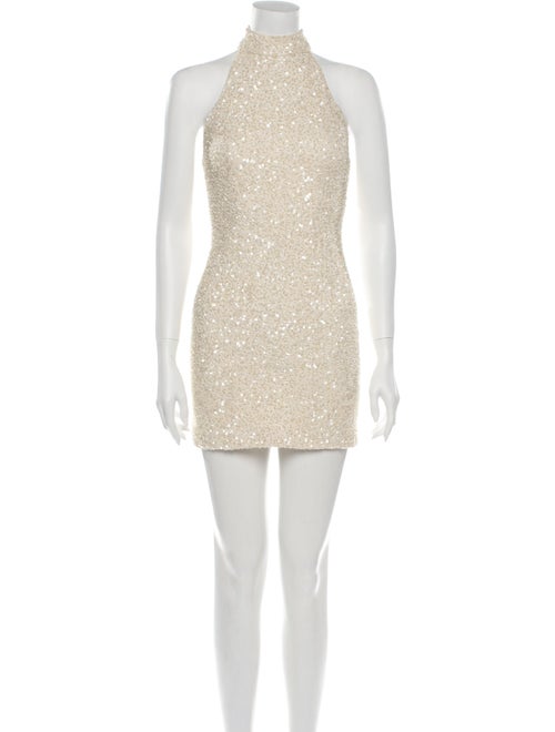 Haute Hippie Turtleneck Mini Dress