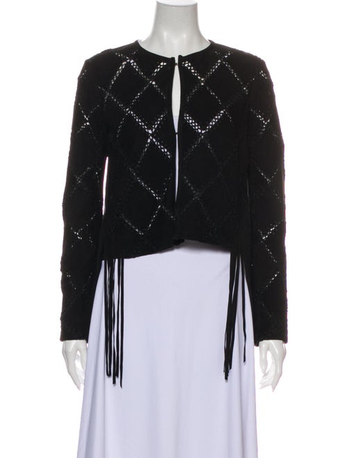Haute Hippie Leather Evening Jacket Black