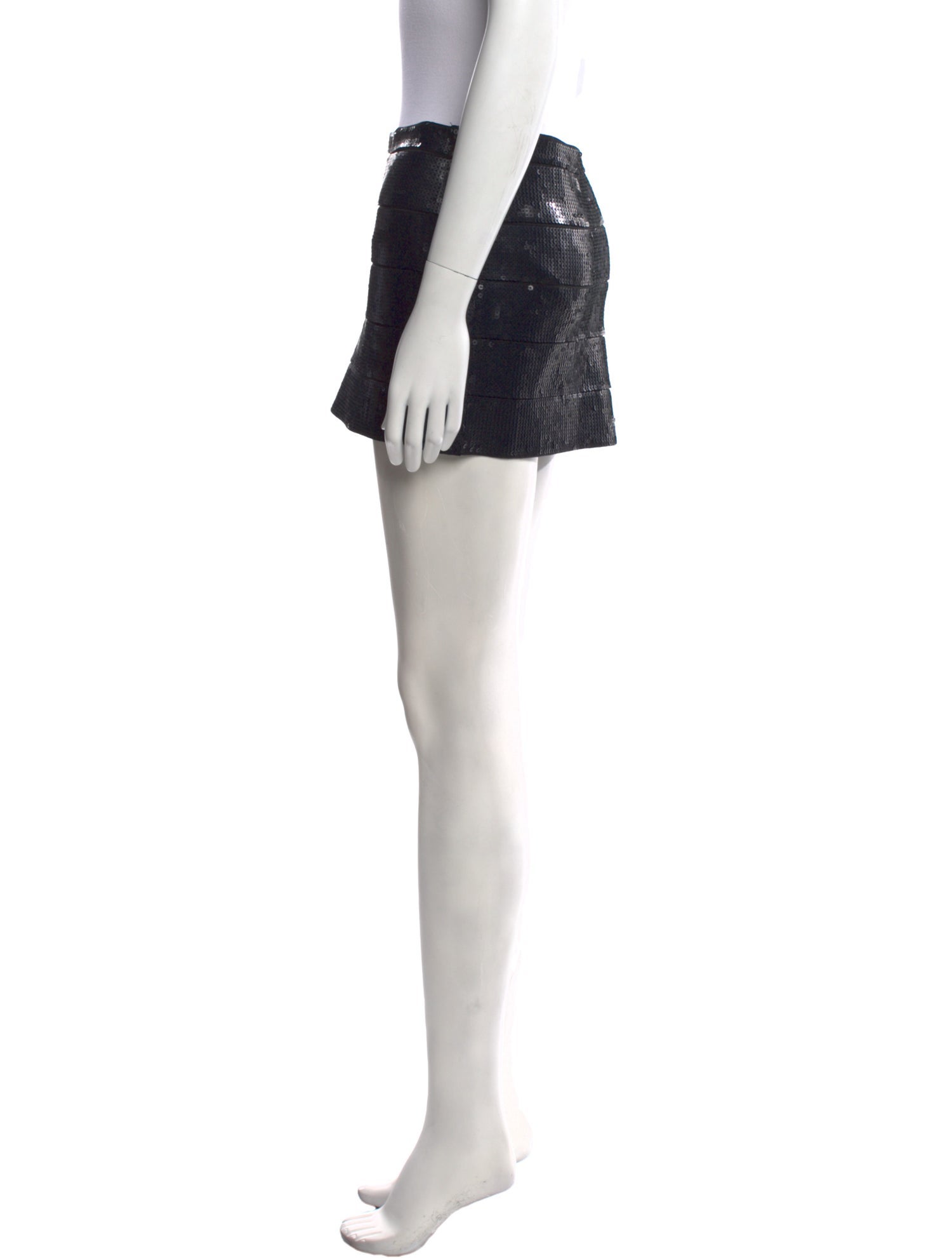 Haute Hippie Sequin Embellishments Mini Skirt