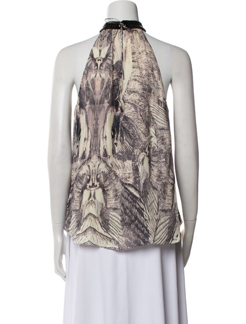 Haute Hippie Silk Printed Blouse