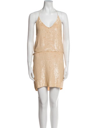 Haute Hippie Silk Knee-Length Dress