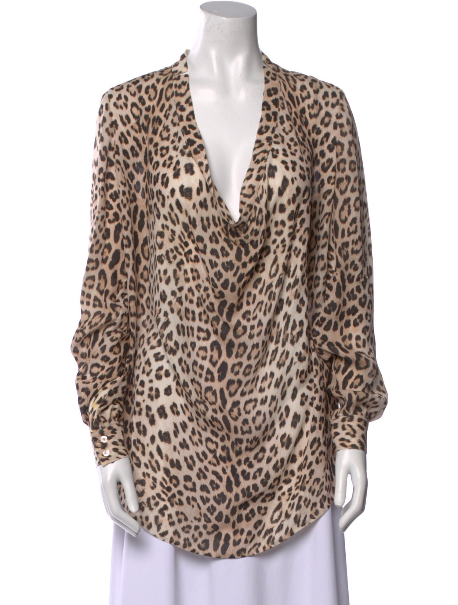Haute Hippie Silk Animal Print Tunic