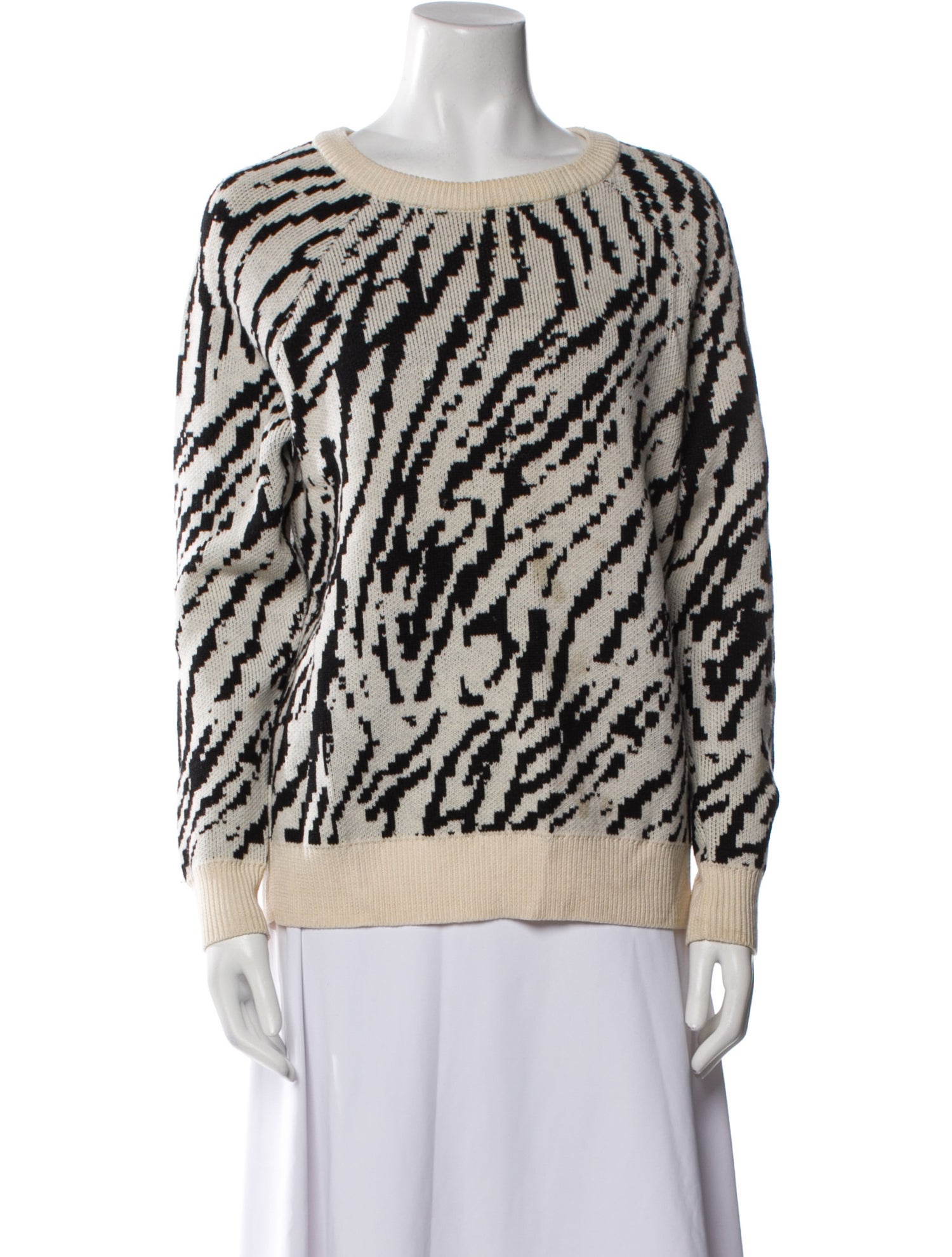 Haute Hippie Merino Wool Printed Sweater
