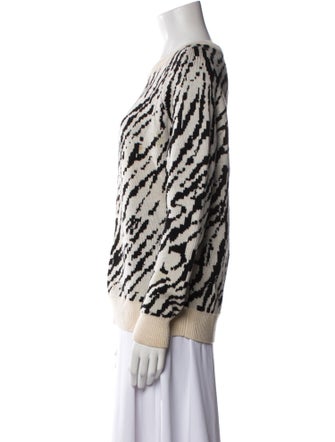 Haute Hippie Merino Wool Printed Sweater