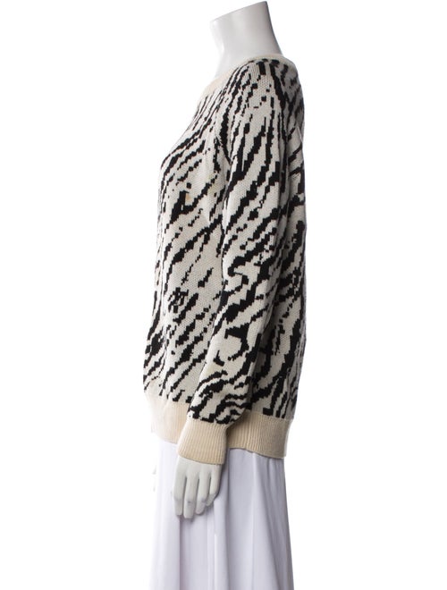 Haute Hippie Merino Wool Printed Sweater