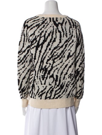 Haute Hippie Merino Wool Printed Sweater