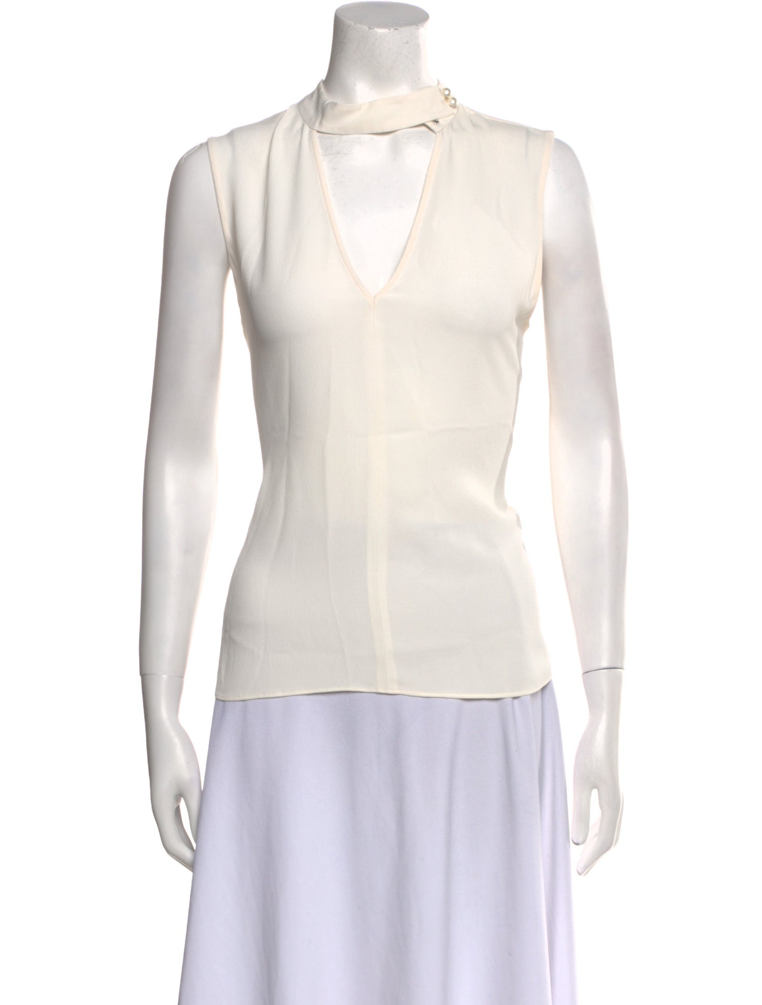 Haute Hippie V-Neck Sleeveless Top