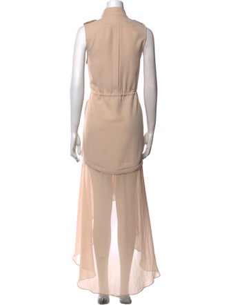 Haute Hippie Mock Neck Long Dress