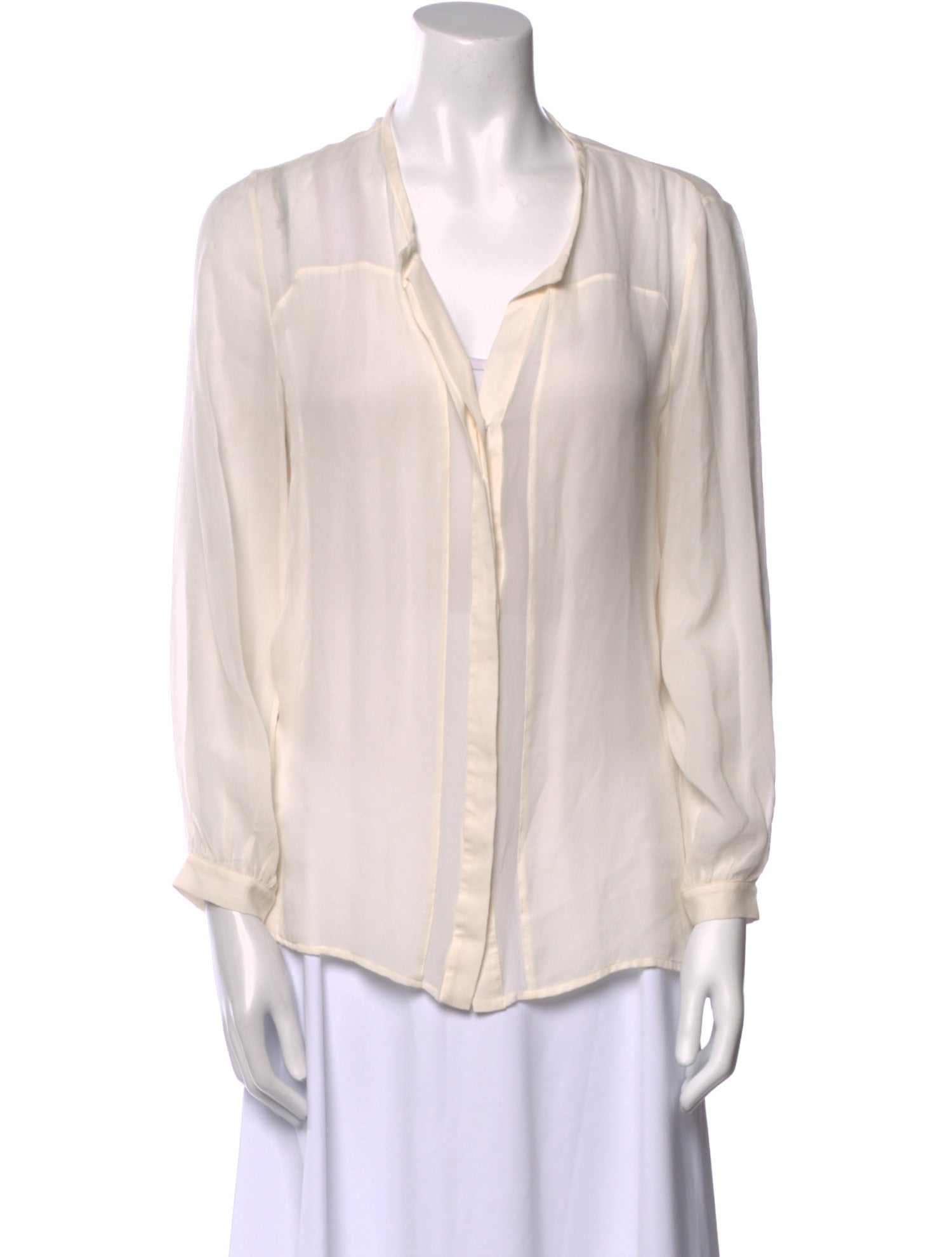 Haute Hippie Silk V-Neck Blouse