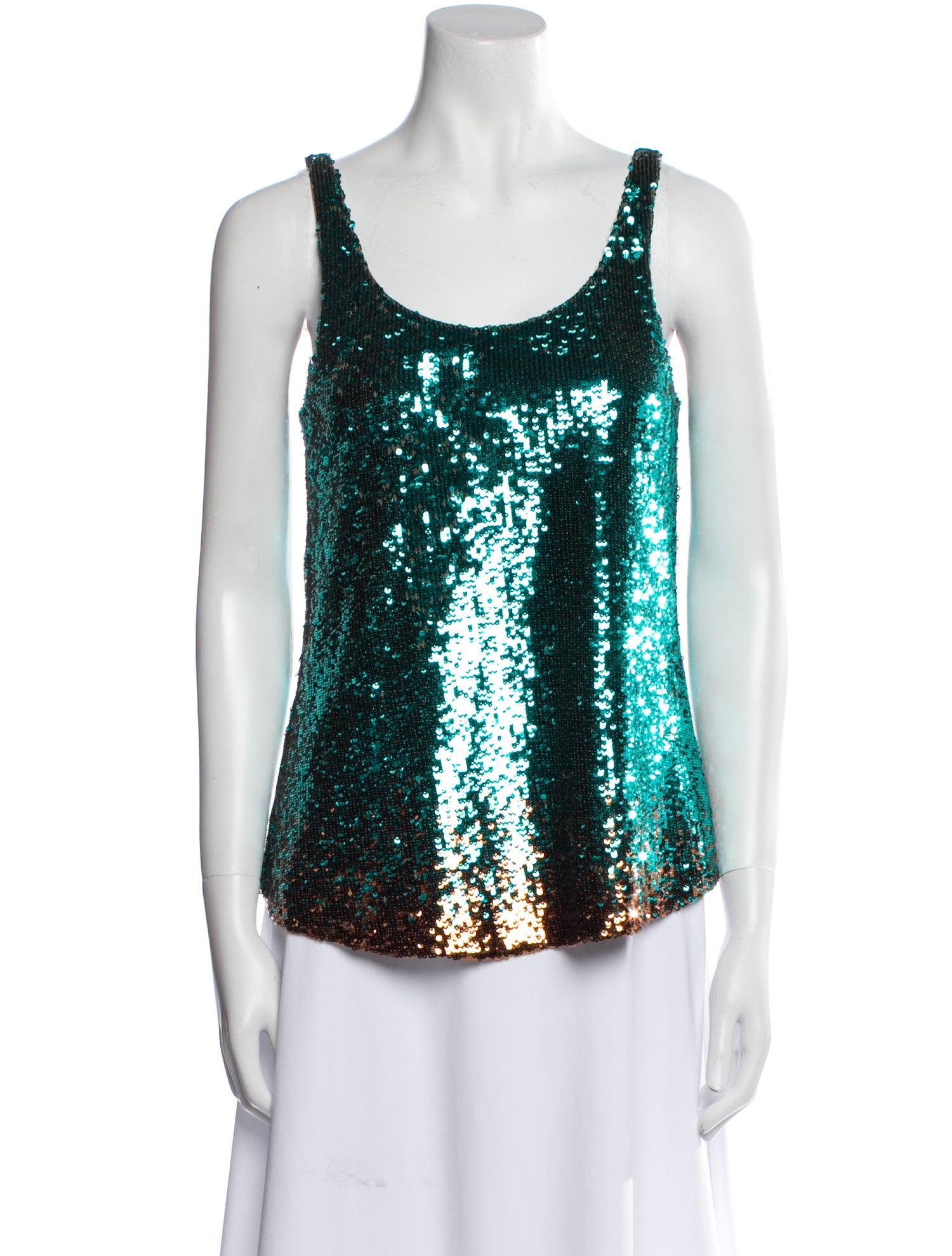 Haute Hippie Scoop Neck Sleeveless Top