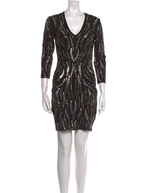 Haute Hippie V-Neck Mini Dress