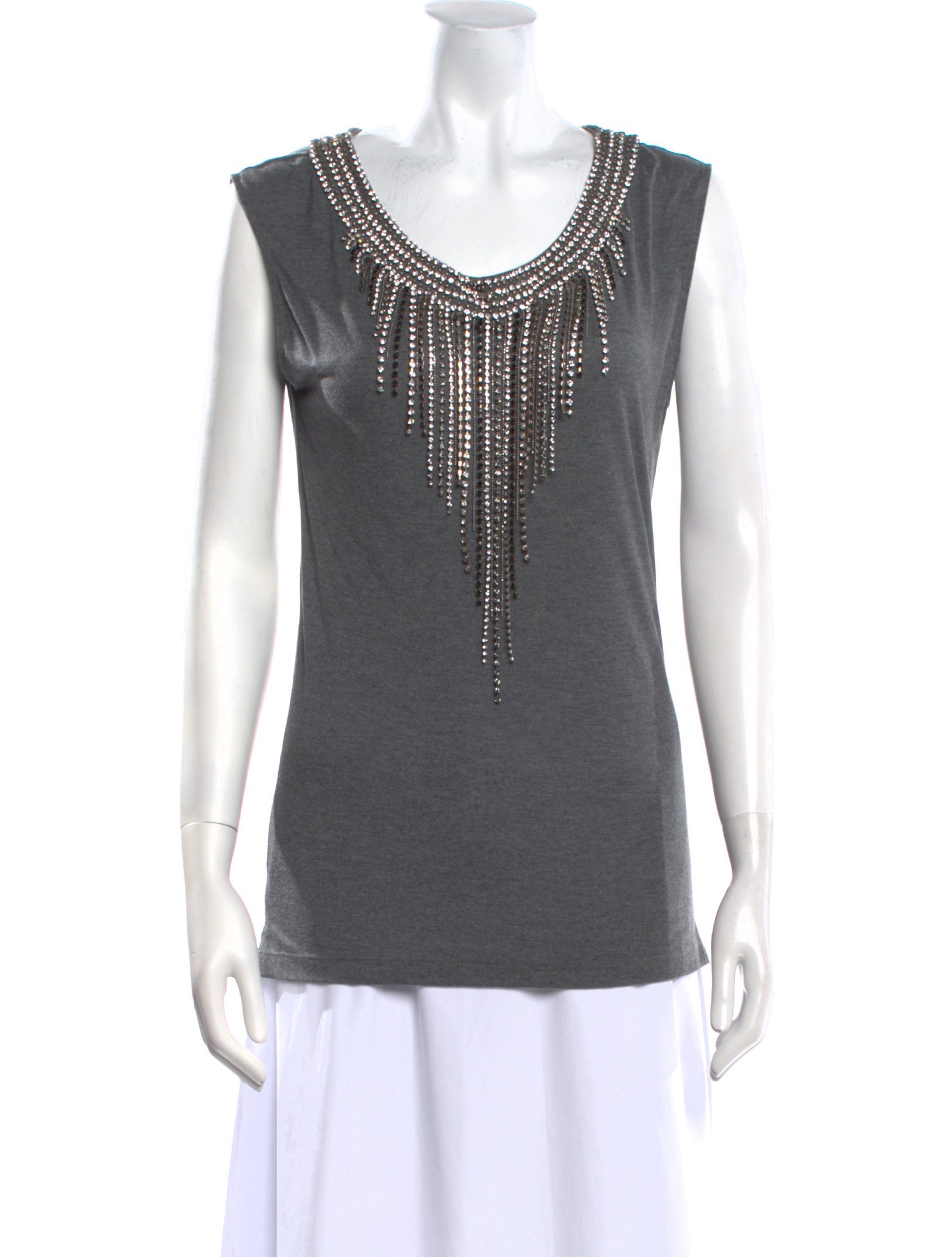 Haute Hippie Scoop Neck Sleeveless Top