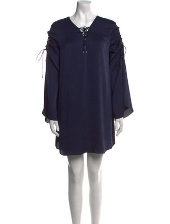 Haute Hippie V-Neck Mini Dress