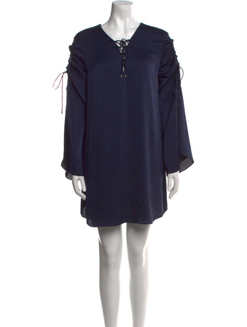 Haute Hippie V-Neck Mini Dress