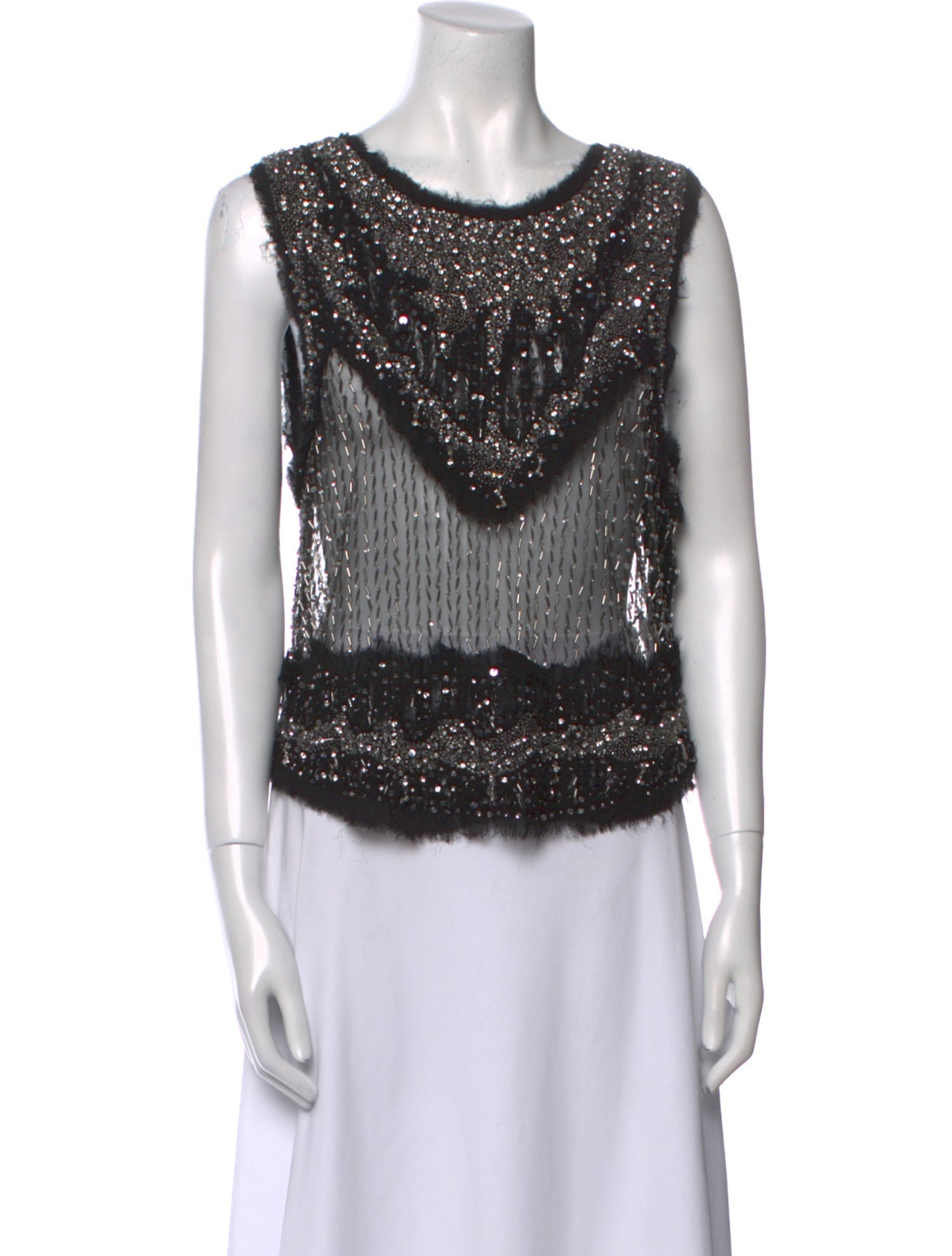 Haute Hippie Silk Scoop Neck Top