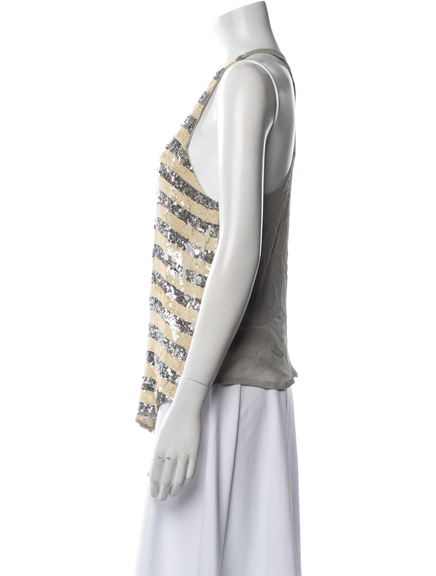 Haute Hippie Sequin Striped Top