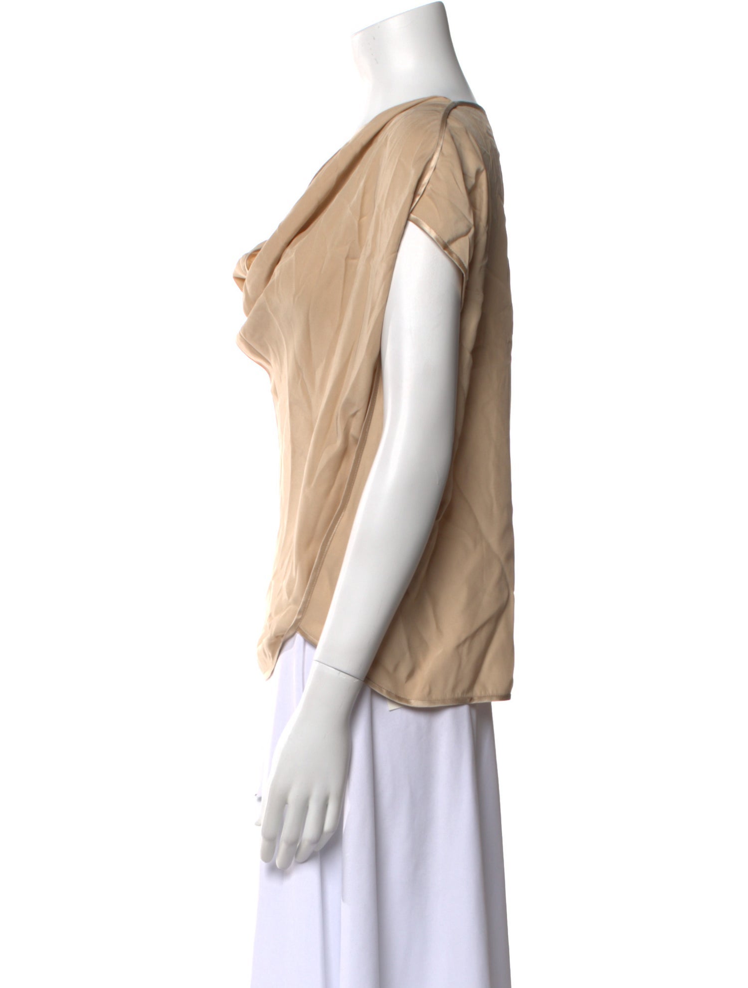 Haute Hippie Silk Cowl Neck Top