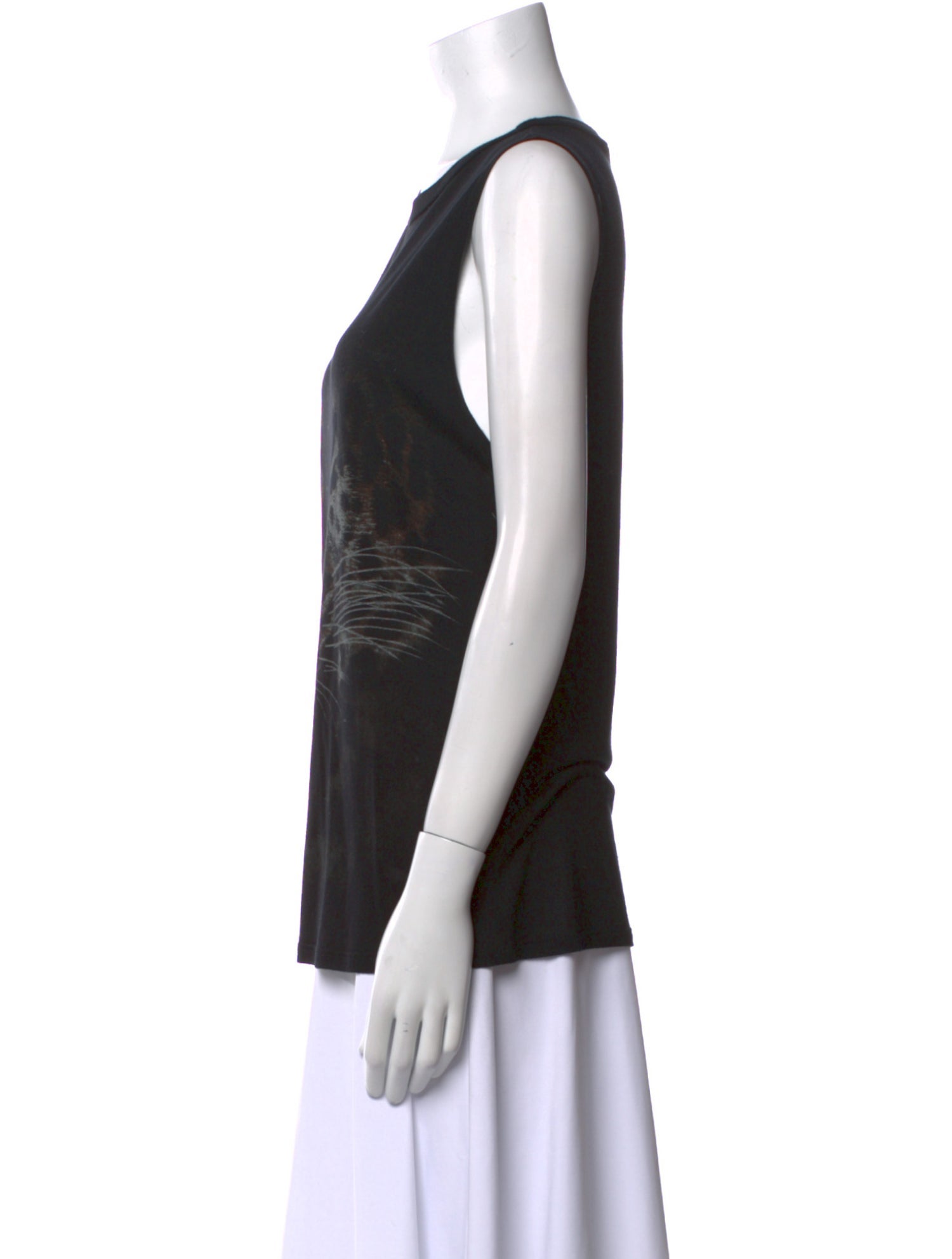 Haute Hippie Graphic Print Crew Neck Top