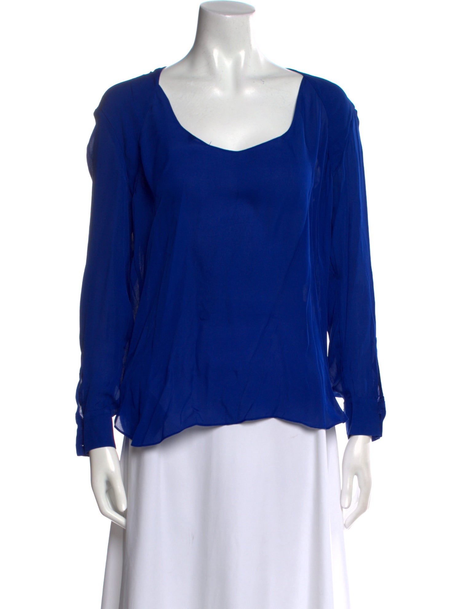 Haute Hippie Silk Scoop Neck Blouse