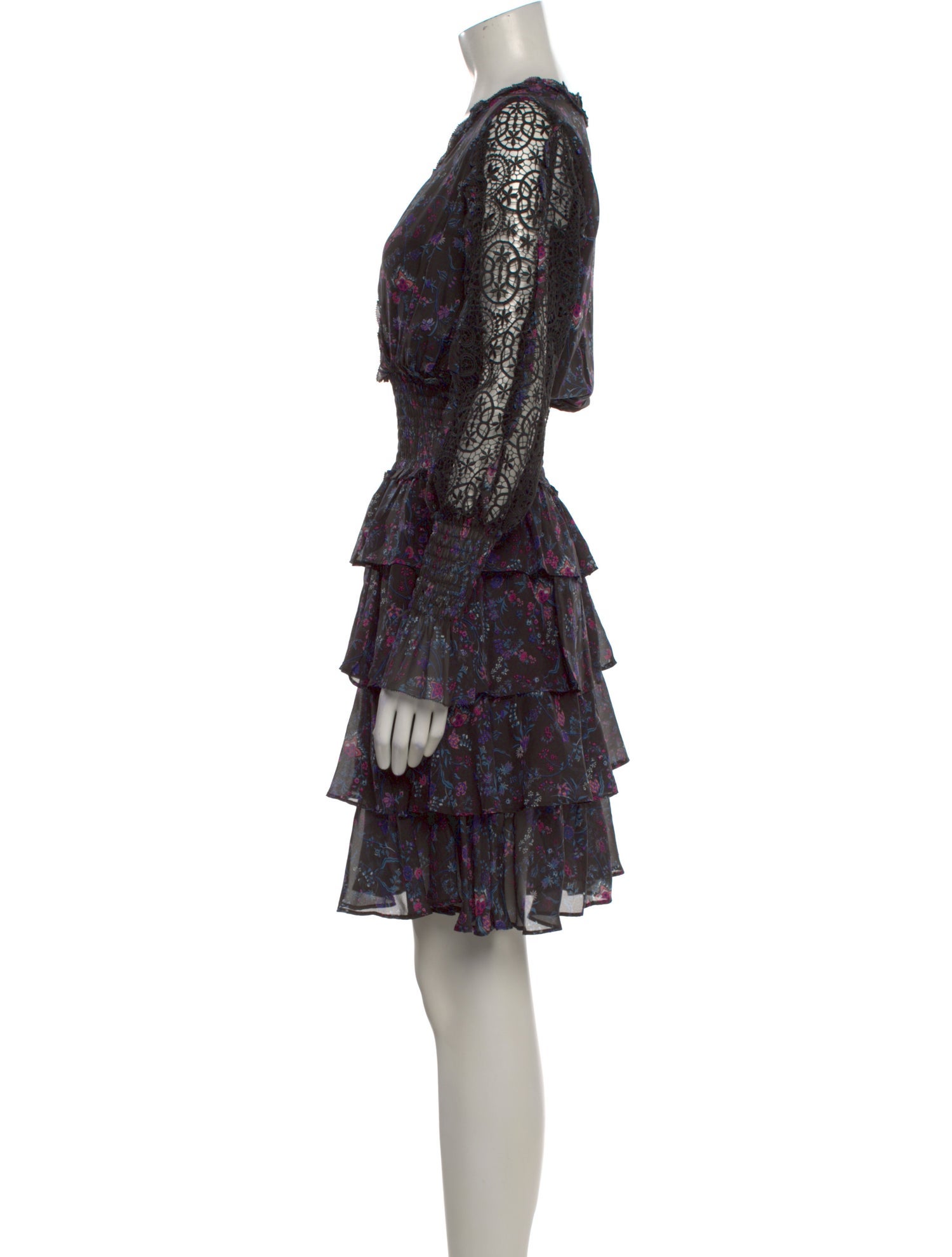 haute hippie lace dress Haute Hippie Women's Silver Beaded Lace Dress HHSP12-9515 New