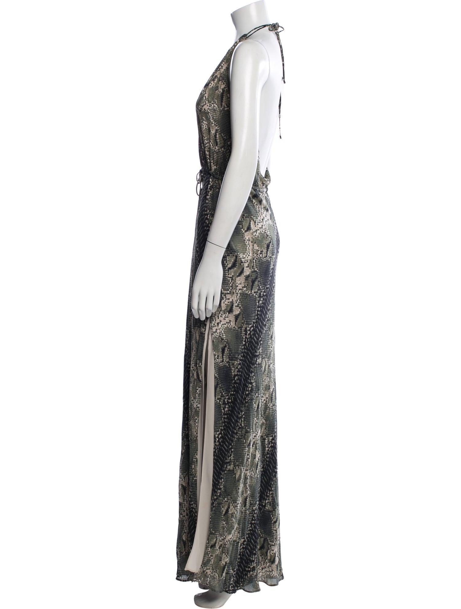 Haute Hippie Animal Print Long Dress