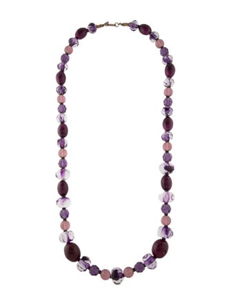 Miriam Haskell Glass Bead Strand Necklace