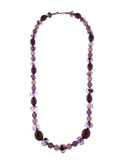 Miriam Haskell Glass Bead Strand Necklace