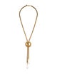 Miriam Haskell Faux Pearl Lariat Necklace