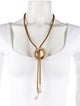 Miriam Haskell Faux Pearl Lariat Necklace