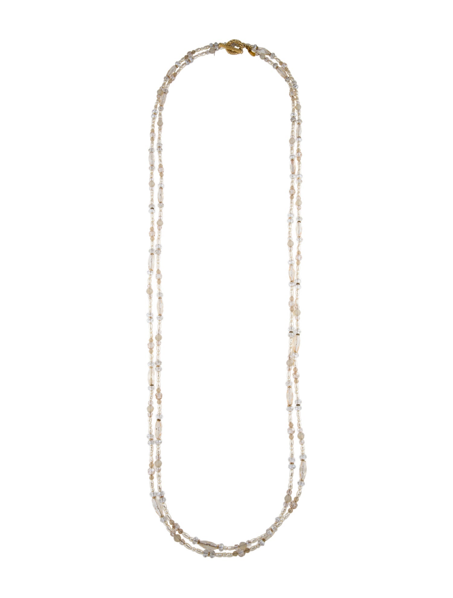 Miriam Haskell Faux Pearl & Bead Collar Necklace