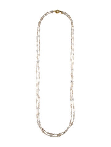 Miriam Haskell Bead Strand Faux Pearl & Collar Necklace