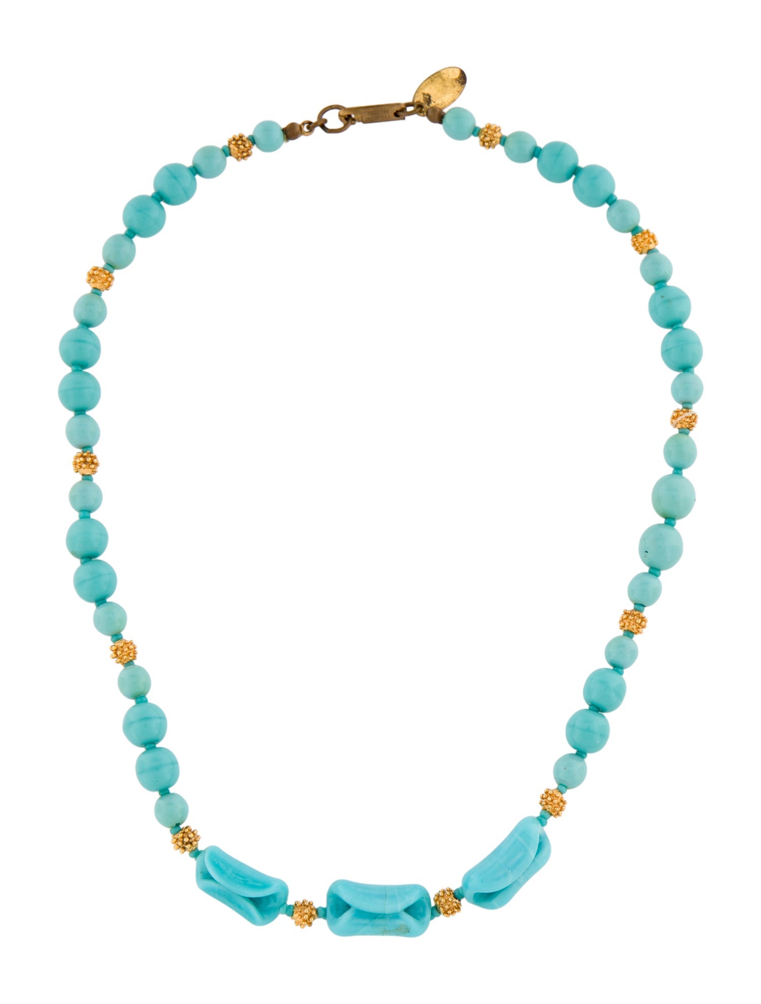 Miriam Haskell Resin Bead Necklace