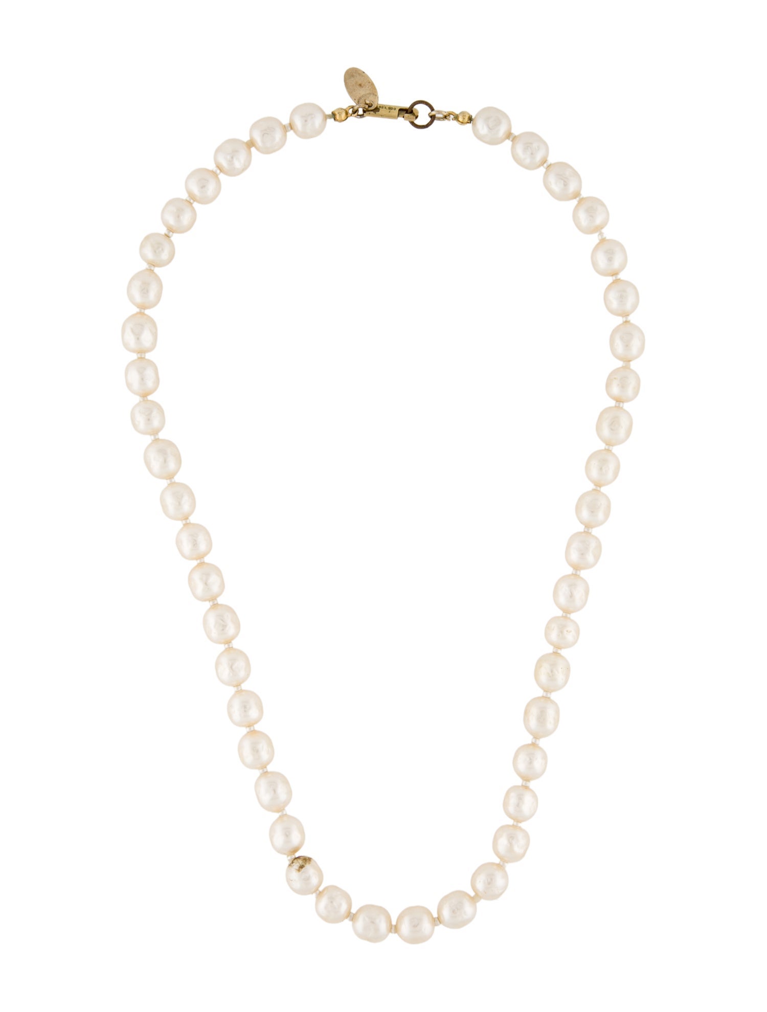 Miriam Haskell Faux Pearl Necklace