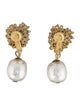 Miriam Haskell Faux Pearl Clip-On Earrings
