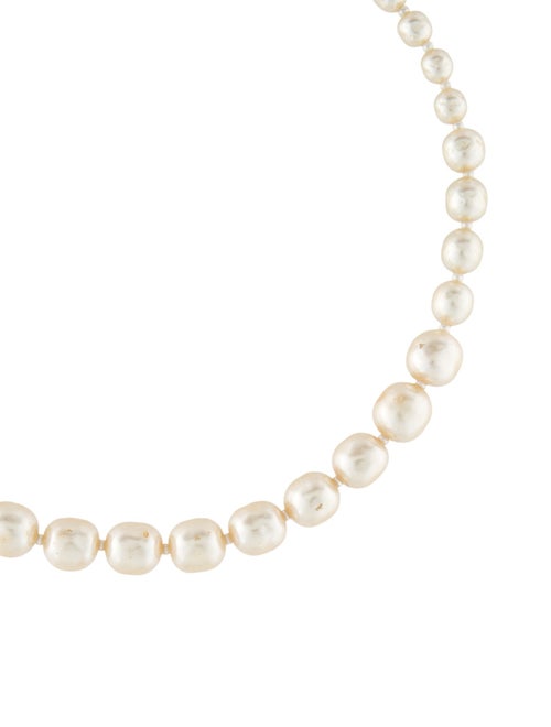 Miriam Haskell Faux Pearl Choker Necklace