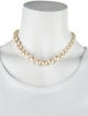 Miriam Haskell Faux Pearl Choker Necklace