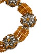 Miriam Haskell Bead & Crystal Collar Necklace