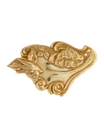 Miriam Haskell Dove & Flower Brooch