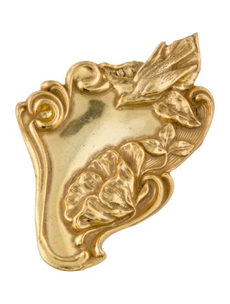 Miriam Haskell Dove & Flower Brooch